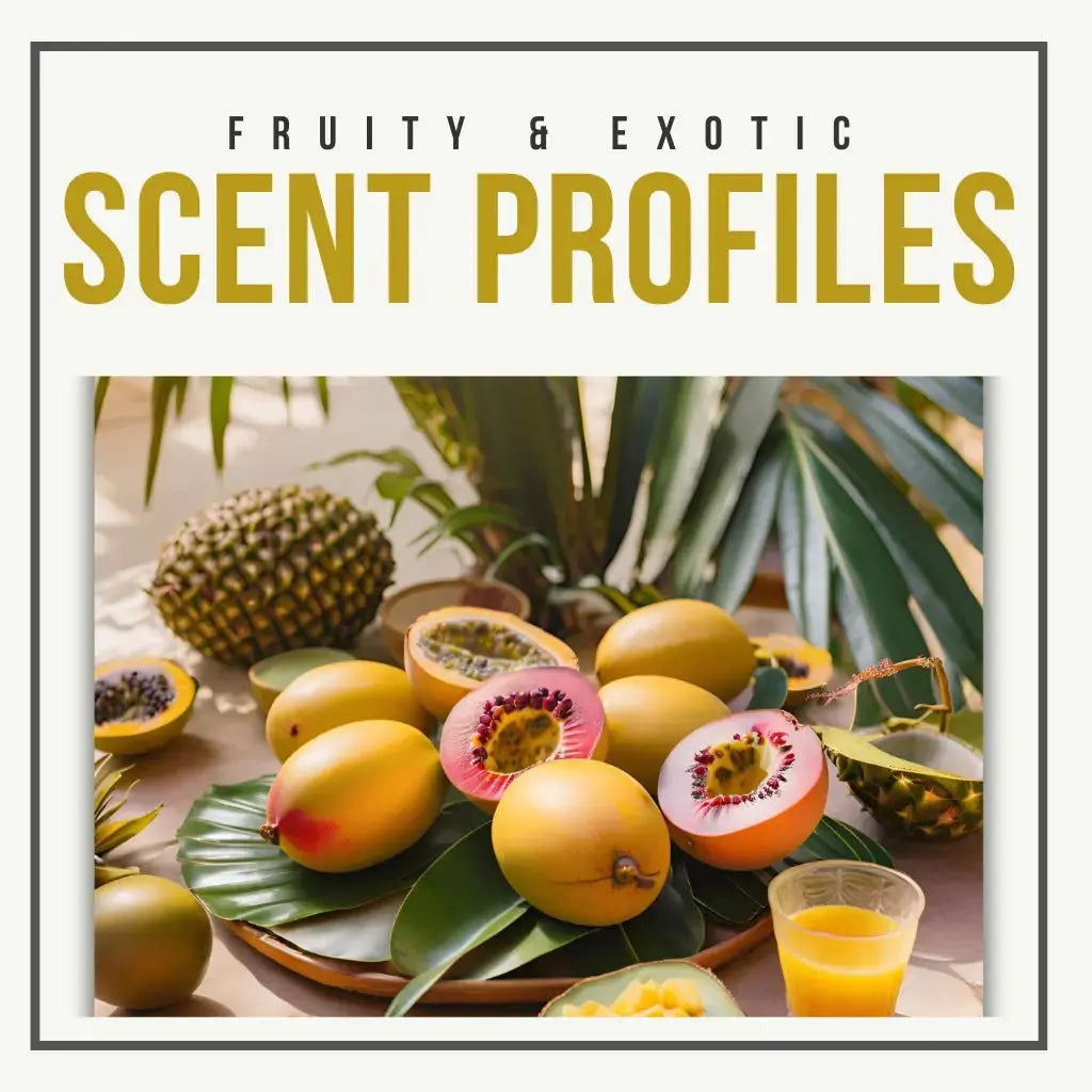 Fruity and exotic scent profiles featuring tropical fruits and vibrant fragrance inspiration by Body Oil Nupe