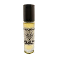 A small, clear glass bottle with a black cap, labeled 'Billionaire' by Body Oil Nupe, indicating a Prestigious Signature Fragrance for men. Long-lasting fragrance from Body Oil Nupe