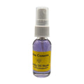 Nag Champa Air Fragrance by Body Oil Nupe, spray bottle with white cap and yellow label on a white background, or purple liquid, long-lasting earthly calming scent
