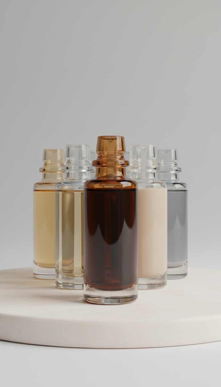 Midnight Silk perfume oil glass vial Body Oil Nupe
